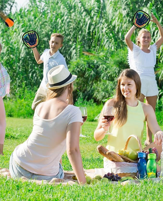 Aywewii Toss and Catch Ball Game Outdoor Beach Pool Toys for 3 4 5 6 7 8 Year Old Toddlers Boys Girls Kids Toys Birthday Gift Baseball Training Outside Lawn Camping Yard Games