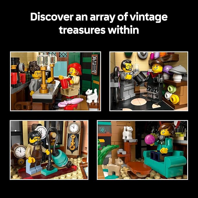 LEGO Icons Tudor Corner Building Set for Adults 18+ - DIY Miniature House Kit - Collectible Mini House Building Set for Men and Women - Crafting Gift for Adults - 10350