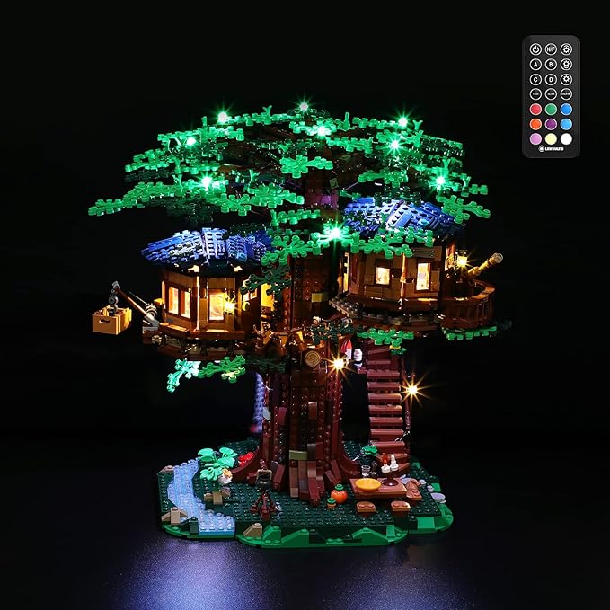 Lightailing Led Light for Lego 21318 Ideas Tree House Building Blocks Model：Remote-Control Version - NOT Included The Model Set