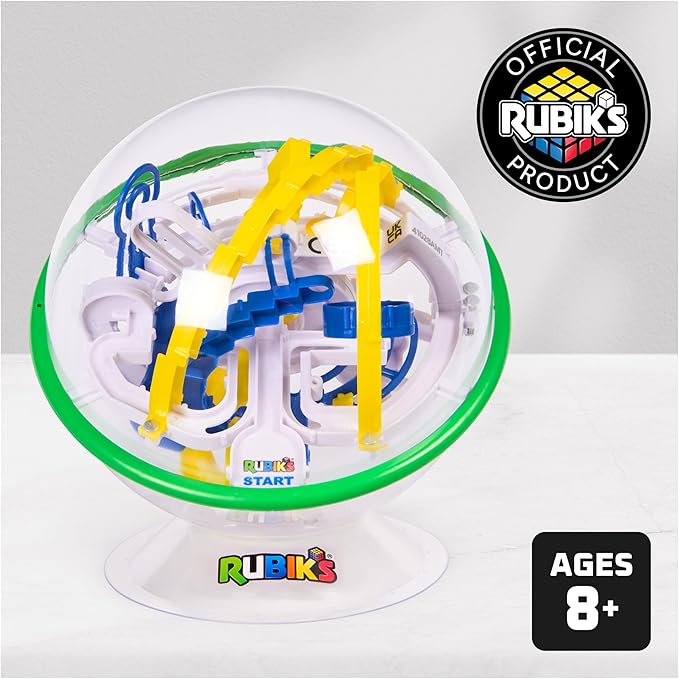 Rubik’s Cube, Rubik’s Tracks 70 3D Gravity Maze & 3D Puzzle Game with 70 Obstacles, Challenging Problem-Solving Brain Teaser, Fidget Toy & Sensory Puzzle for Adults, Teens & Kids, for Ages 8 & Up