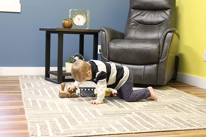 AmishToyBox.com Wooden Train Toy Play Set - 24" Long - CPSIA-Approved Finish (Circus Splash)