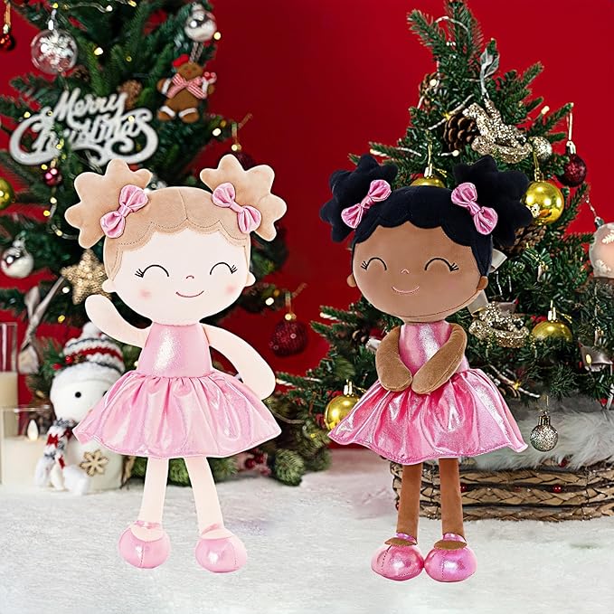 Gloveleya Baby Girl Gifts Baby Dolls Soft Doll Curvy Illusion Girl Rose Red 12inches