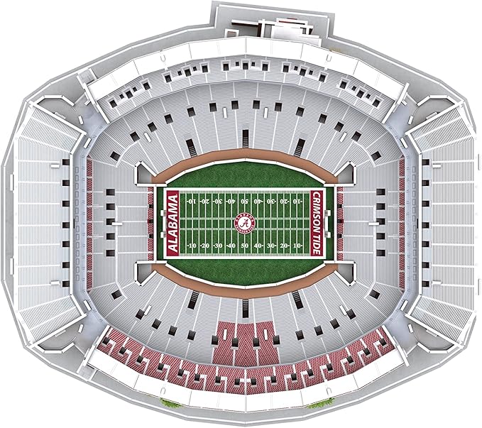 Pro Lion 3D Jigsaw Puzzle Bryant-Denny Stadium Construction Building Kits - 139 Pieces | Alabama Crimson Tide Football Gifts for Boys, Adults, Men & Kids Aged 7+ | Puzzles Games Kit for Creative Fans