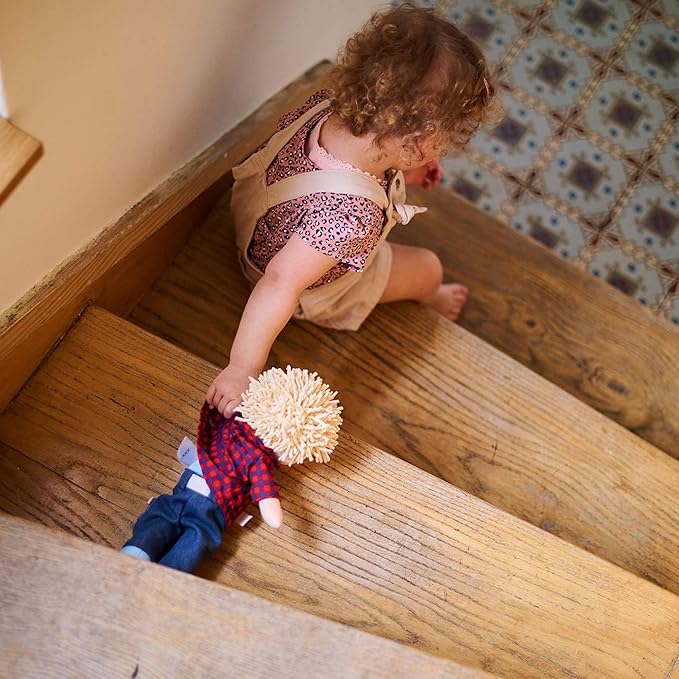 HABA Nick 12" Soft Doll - Baby Boy Doll with Blonde Hair and Blue Eyes (Machine Washable) Perfect Plush Toy for 18 Months & Up