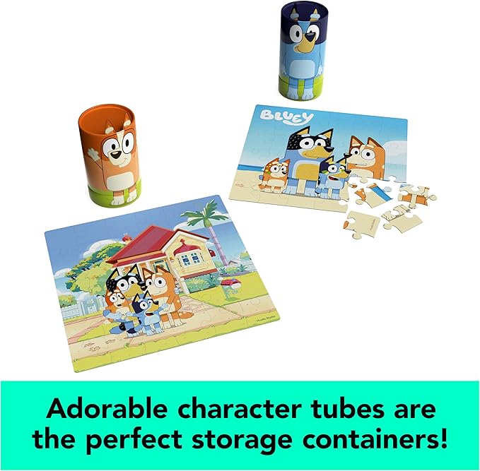 Spin Master Games, 36-Piece Bluey Puzzles 2-Pack, Bluey Toys, Puzzles, for Kids Ages 3 & Up