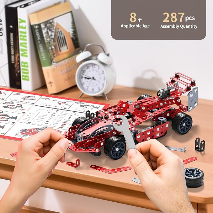 STEM Building Projects Toys - Model Car Kit DIY Building STEM Projects Toys for Kids Boys Girls Ages 8-12-16, Assembly Science Kit Model Car Birthday Gift Toys for Kids Boys 8 9 10 11 12 Years Old