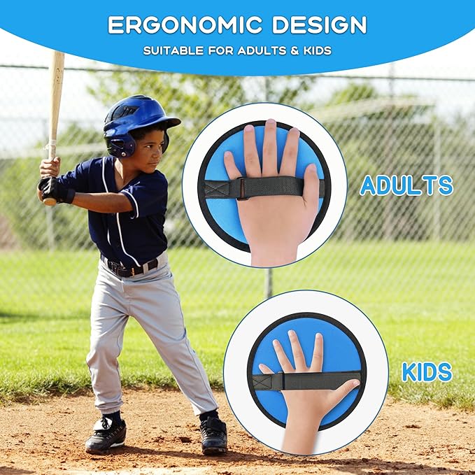 Toss and Catch Soft Ball Game Set Toys for Kids 3 4 5 6 Boy Girl, Toddler Baby Beginner Sticky Baseball Softball Catcher Glove Mitt Pad Paddle, Outdoor Indoor Tennis Ball Catching Sports Toys