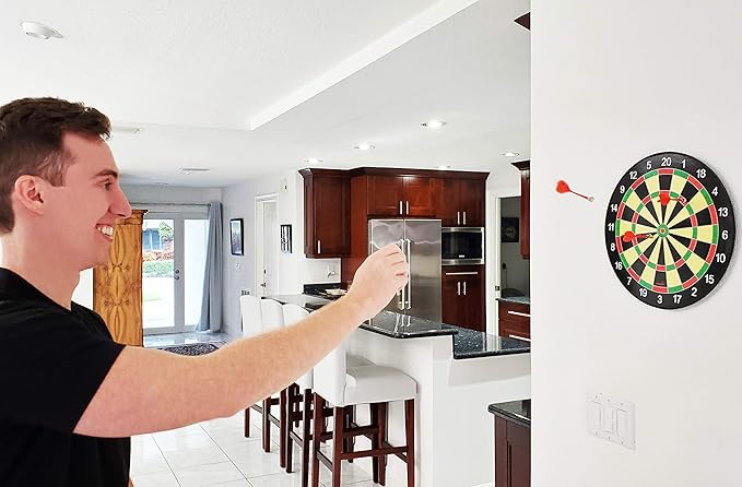 Magnetic Dart Board Game – 12pcs Kids Magnetic Darts Boys Toys Gifts Indoor Outdoor Games for Family and Friends – Safe Dart Game Set for All Ages 5 6 7 8 9 10 11 12 Year Old Kids and Adults