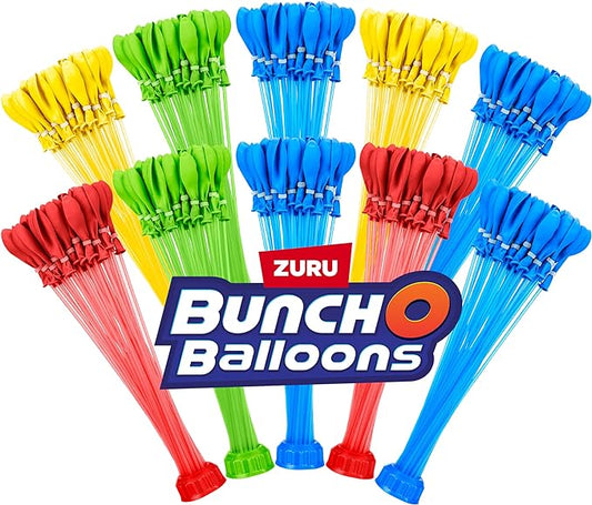 Original Bunch O Balloons Multi-Colored 330+ Rapid-Filling Self-Sealing Water Balloons (Amazon Exclusive 10 Pack) by ZURU Water Balloon for the Whole Family, Kids, Teens, Adults