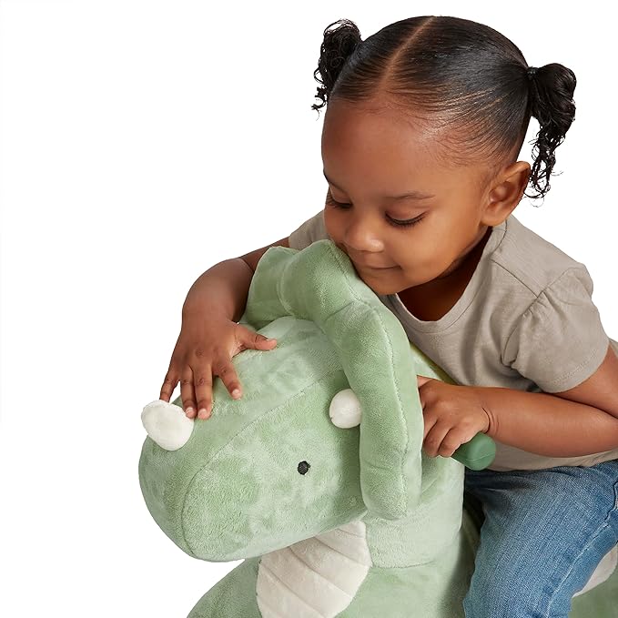 Radio Flyer Dash The Rolling Dinosaur, Ride On Toy for Toddlers Ages 1-3, Green Dinosaur Toy for Kids