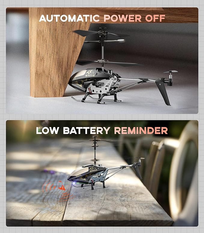 SYMA RC Helicopter Toy,RC Helicopter with 16Mins(2 Batteries),Altitude Hold,One Key Take Off/Landing,3.5 Channel,Gyro Stabilizer,RC Airplane Toys for Kid Boy Girl Playing Indoor