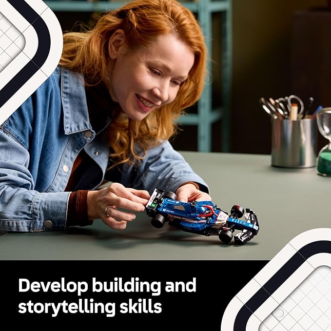 LEGO Speed Champions Visa Cash App RB VCARB 01 F1 Race Car Model Kits - Building Sets for Adults, Ages 18+ W/Realistic Features - F1 DIY Crafts for Display - Gift Ideas for F1 Fans - 77246