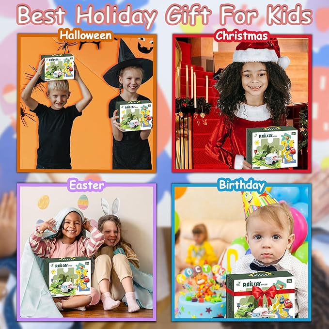 4 Year Old Boy Birthday Gift, Puzzle Racer Kids Car Track Set Puzzle Racer Car Track Set with Roadmap Puzzle Track Car Play Set Toys for 4 Year Old Boys (A-Oceans, Set1-25pcs)