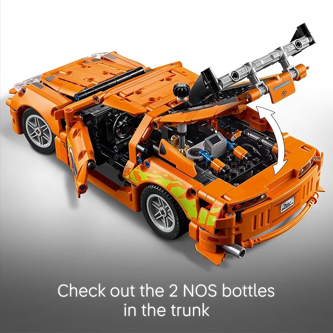 LEGO Technic Fast and Furious Toyota Supra MK4 Building Kit- Toy Car for Kids, Boys, and Girls, Ages 9+ - Creative Gift for Fast and Furious Car Fans - Realistic Engineering Details - 42204