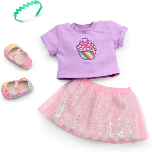 American Girl, Summer McKinny Girl of The Year 2025 Bake Sale Outfit for 18-inch Dolls, with a t-Shirt, Skirt, Headband and Shoes, Ages 6+