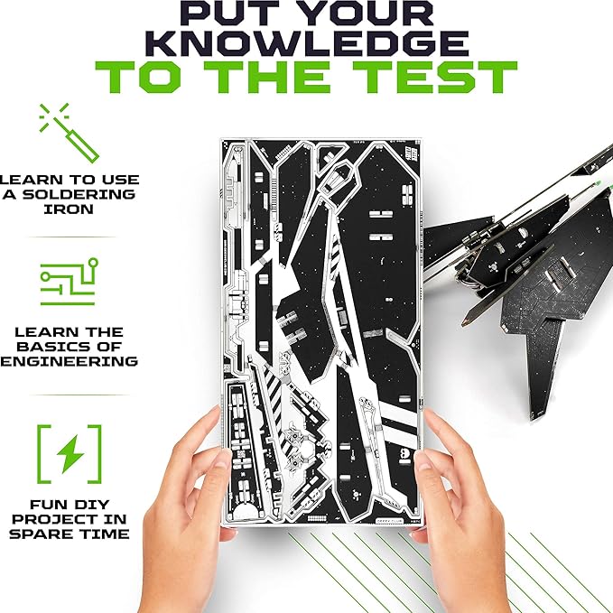 DIY Robot Building Kit - MAT002 Wipe Racer - Science Kid STEM Toys - Educational Robotics Kits for Kids - Printed Circuit Board Set - Build Your Own Robotic Helicopter - Engineering Toy Kit