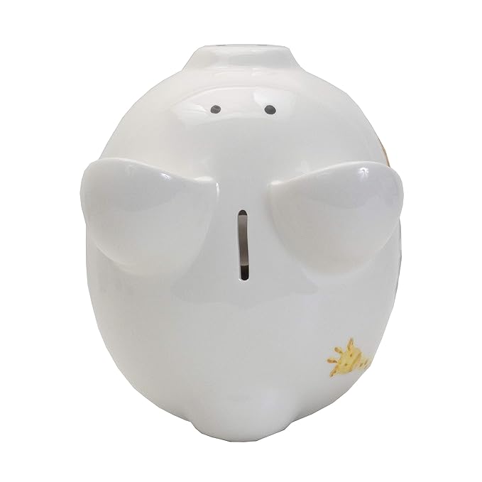 Child to Cherish Ceramic Piggy Bank for Boys, Sweet Safari