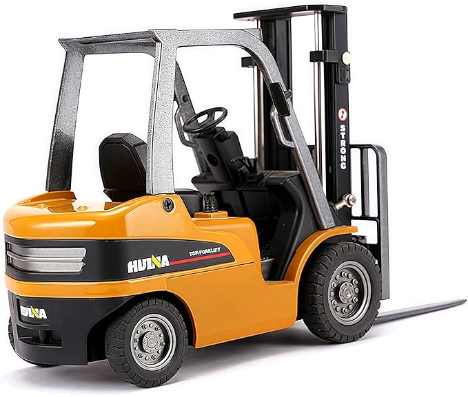 Gemini&Genius 1/50 Scale Diecast Forklift Truck Toys Engineering Vehicle Fork Truck Construction Alloy Warehouse Vehicle Models Toys for Kids