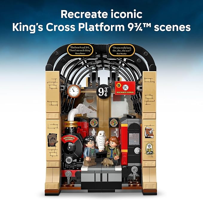 LEGO Harry Potter Book Nook: Hogwarts Express - Kids Toy - DIY Kit and Pretend Play Building Set for Boys and Girls, 10+ - Includes Collectible Harry and Ron Minifigures - Birthday Gift Idea - 76450