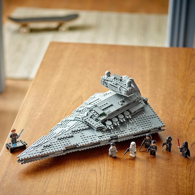 LEGO Star Wars Imperial Star Destroyer Building Toys Set - Birthday Gift Idea for Kids, Boys & Girls, Ages 10+ - Star Wars Darth Vader & 6 Minifigure Toys - 75394