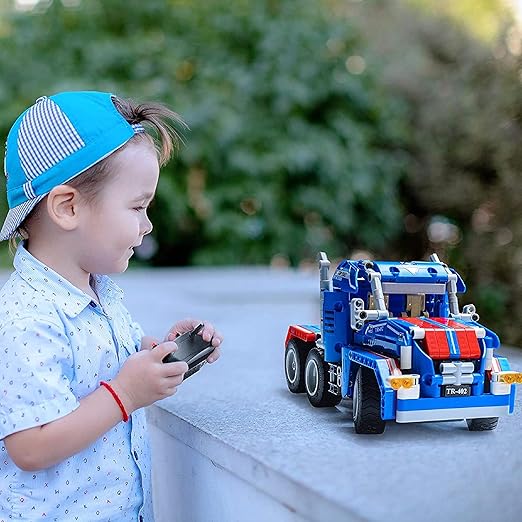 Top Race STEM Projects for Kids - Toys for Boys - Construction Toys for Kids - Ideal Gifts for Boys and Girls - Educational Toy Set - 2 in 1 Vehicle Building Kits - Remote Control Car Model Kits