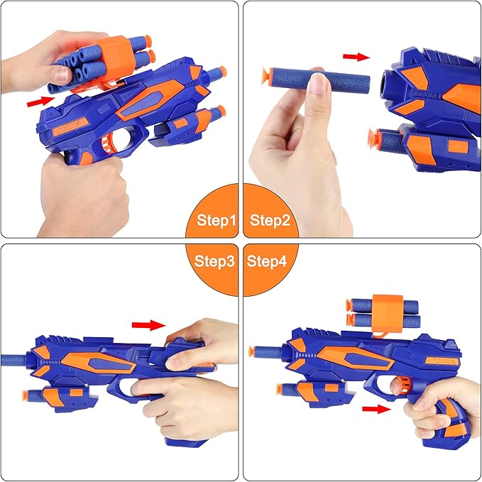 Shooting Target for Nerf w/Toy Guns and Foam Darts, Upgrade Digital Shooting Game with Touch Screen Practice Target, Electronic Scoring Targets for Nerf Gun for Kids Aged 5 -13 Boys, Girls