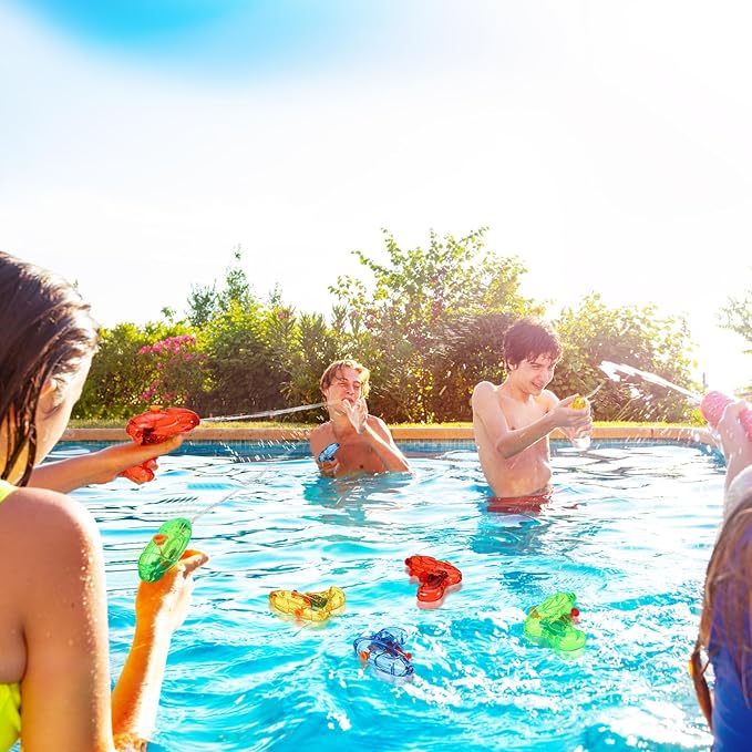 Leyndo 32 Pack Mini Water Gun for Kids Colorful Blaster Squirt Pistol Small Fun Water Gun Bulk for Outdoor Beach Game Summer Swimming Pool Party Favor(Vibrant Style)