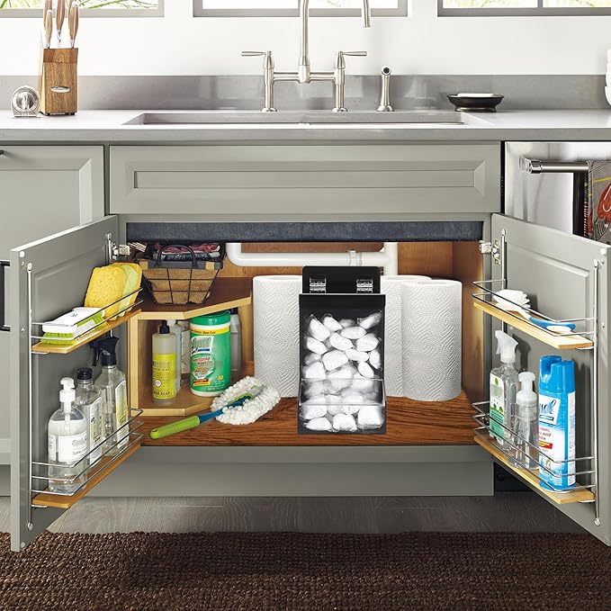 Sumnacon Acrylic Dispenser-Countertop Storge Container for Candy Shoe Covers Golves Hairnets Earplugs,Black Laundry Pod Dispenser with Lids,Wall Storage Dispenser for Laundry Room Pantry Office Store