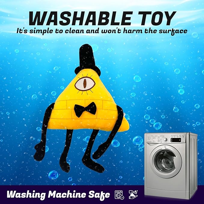 Gravity Falls Plush -Bill Cipher Plush – Soft and Cute Gravity Falls Stuffed Toy, Baby Plush Doll Pillow, for Kids, Boys, Girls, and Fans of Weird Town for Christmas Thanksgiving