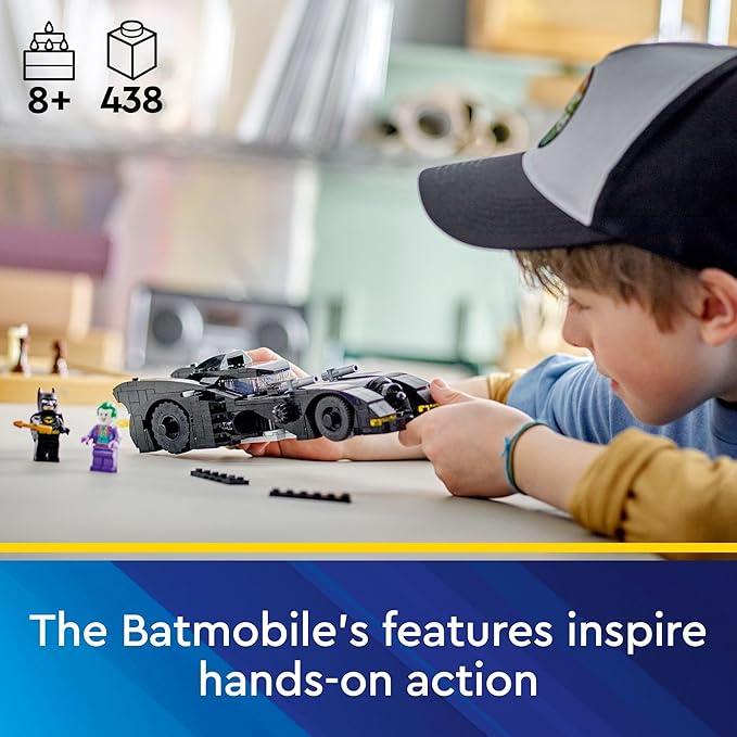 Lego DC Batmobile: Batman vs. The Joker Chase 76224 Building Toy Set, This DC Super Hero Toy Features Batman's Iconic Vehicle with Weapons and a Minifigure Compatible Cockpit, DC Gift for 8 Year Olds