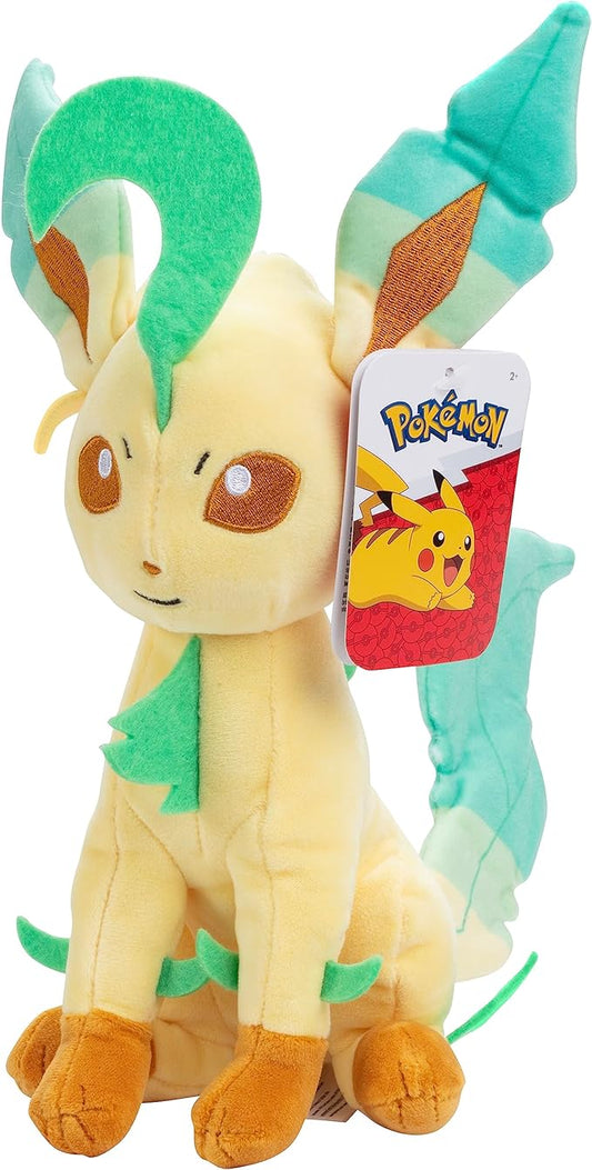 Pokémon 8" Leafeon Plush - Officially Licensed - Eevee Evolution Figure - Authentic Soft Stuffed Animal Toy - Gift for Kids, Boys, Girls - 2+