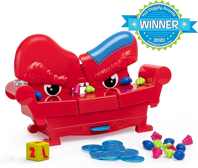 Grouch Couch, Furniture with Attitude Popular Funny Fast-Paced Board Game with Sounds, for Families and Kids Ages 5 and up