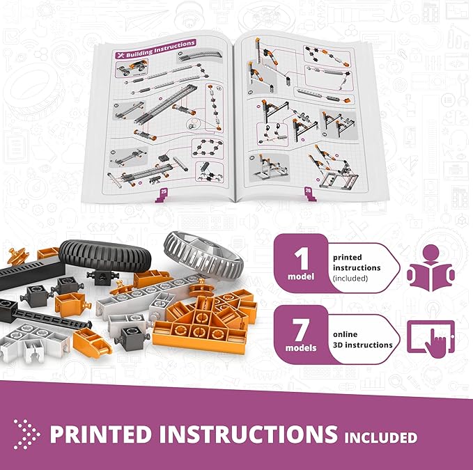 Engino- STEM Toys, Construction Toys for Kids 9+, Newton's Laws Inertia, Kinetic & Potential Energy, Educational Toys, STEM Kits, Gifts for Boys & Girls (8 Model Options)