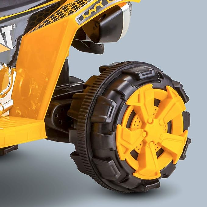 Kid Trax Caterpillar ATV Toddler Ride On Toy, 6 Volt Battery, 3-5 Years, Max Rider Weight of 60 lbs, Single Rider, CAT ATV