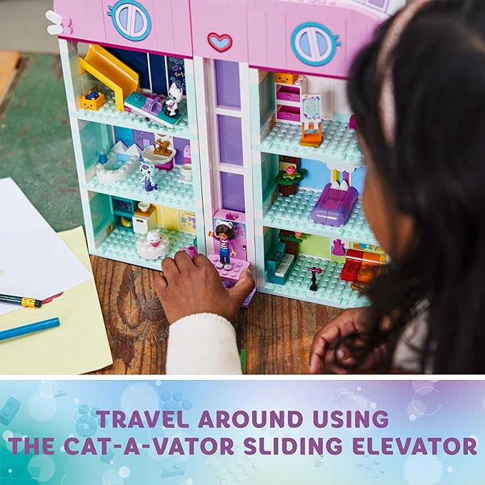 Lego Gabby’s Dollhouse 10788 Building Toy Set, 8-Room Playhouse with Purrfect Details and Popular Characters from The Show, Including Gabby, Pandy Paws, Cakey and Mercat, Kids Toy for Ages 4 and up