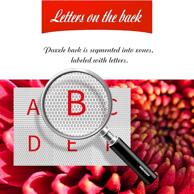 Jigsaw Puzzles Colorful Flowers Daisy - WISHDIAM Puzzles for Adults - 2 Pack 1000 Pieces Nature Floral Impossible Difficult Challenging Puzzles for Home Decor Birthday Party Gifts Toy for Men Women