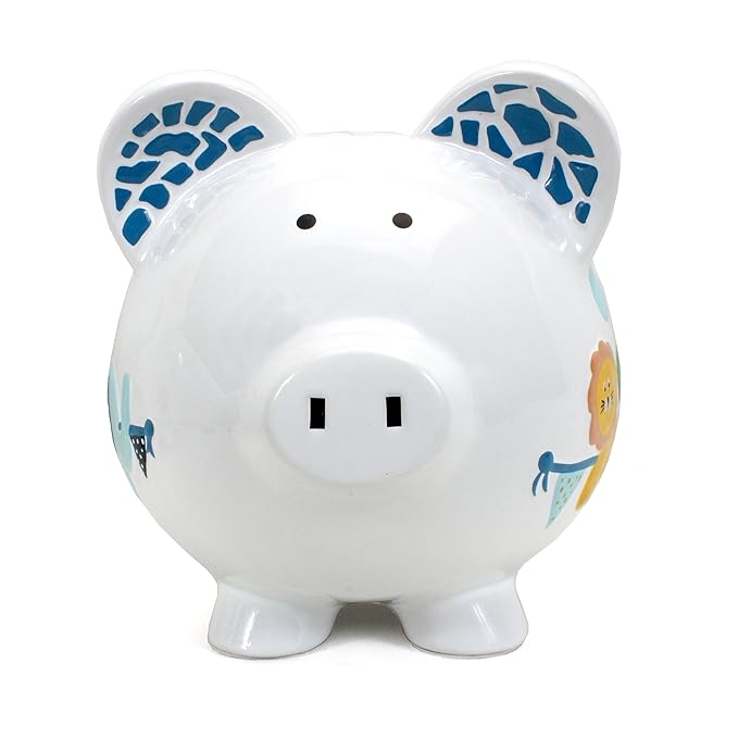 Child to Cherish Ceramic Piggy Bank for Boys, Circus
