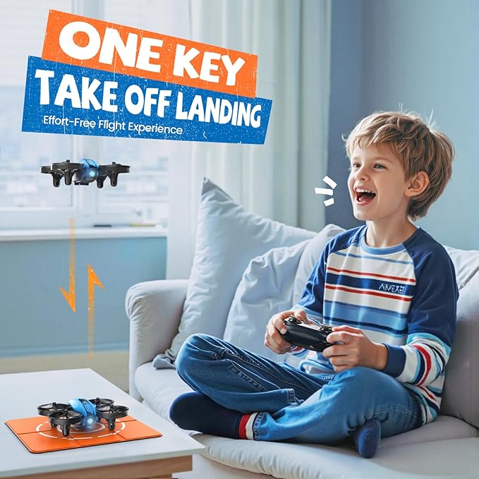 V995 Mini Drones for Kids 8-12 and Beginners,Indoor RC Quadcopter,Small Helicopter Plane with 3D Flips,360° Rotation,Circle Fly,Auto Hover,Headless Mode and 3 Batteries,Gift for Boys and Girls