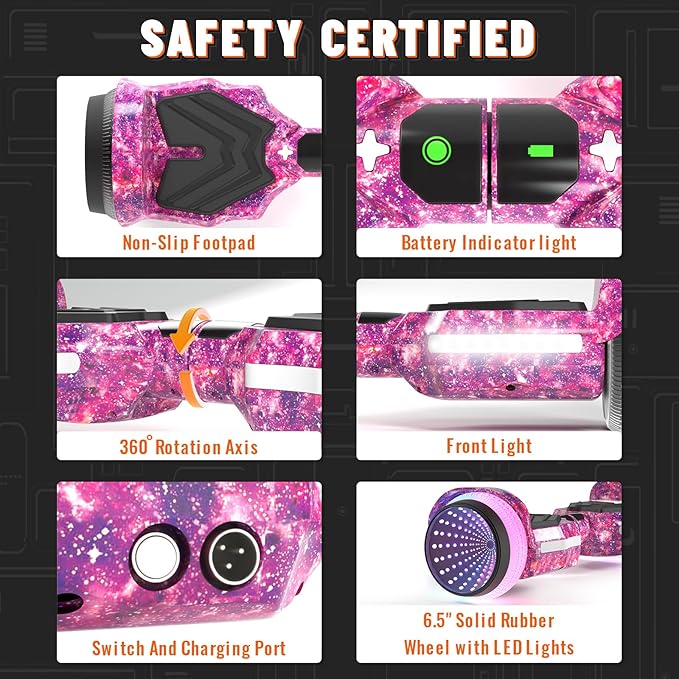 Scooter, Colorful LED Light-Up Wheels, Bluetooth Speakers and APP, Dual 250W Motors, 8.5 mph Max Speed & 8.5 Miles Max Range, Gifts for Kids Adults Girls Boys