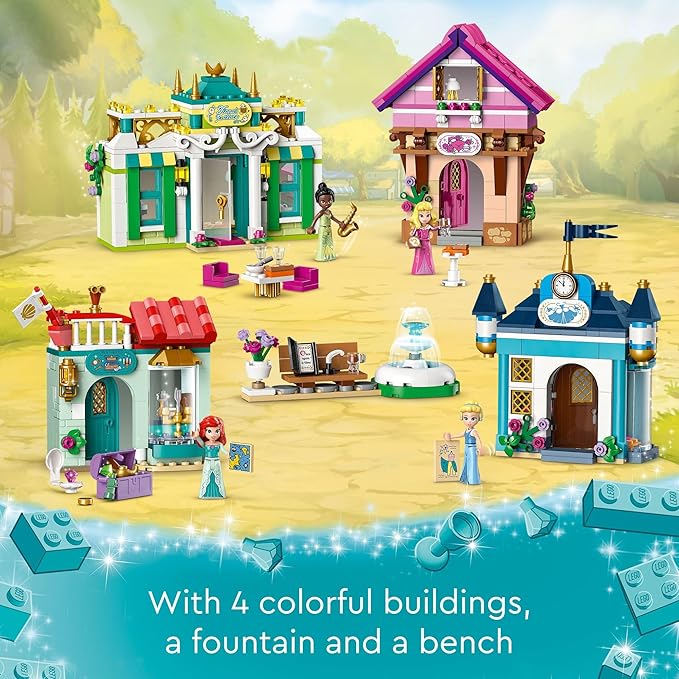 LEGO Disney Princess Market Adventure Building Toy Set - Pretend Play Disney Toy Figures & Playsets for Girls & Boys, Ages 6+ - Disney Gifts for Kids, Birthdays, Events - 43246
