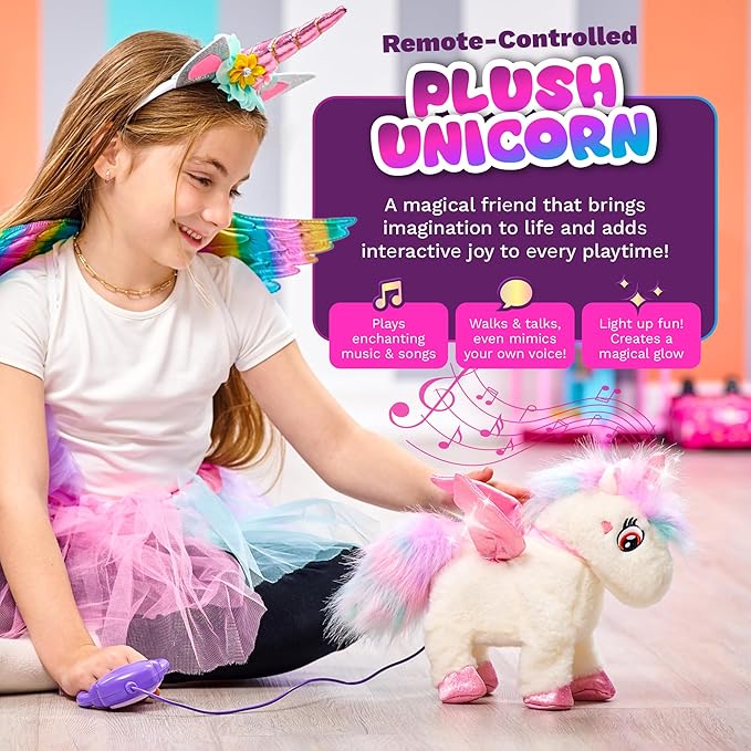 Greenbo Unicorns Toys for Girls Age 4-6 - Includes Multifunctional Unicorn Gifts, Painting Kit Crafts for Kids, and Unicorn Dress - Fun and Engaging Birthday Gifts for Girls Ages 3, 4, 5, 6, and Up