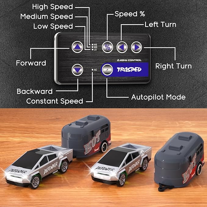 RC Car 1:64 Remote Control Car Model Remote Control Car with 2.4GHz Three-Speed Control Mode