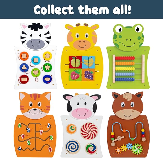 Learning Advantage Horse Activity Wall Panel - Toddler Activity Center - Wall-Mounted Toy for Kids Aged 18M+ - Decor for Bedrooms and Play Areas