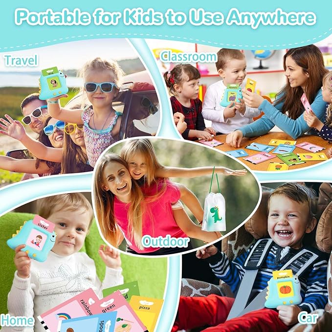 Talking Flash Card, Learning Toys for Ages 2-4, Autism Sensory Toys for Toddlers, Speak Montessori for 2+ Year Old, Kids Gift for Boys Girls Birthday Preschool Activity 510 Sight Words