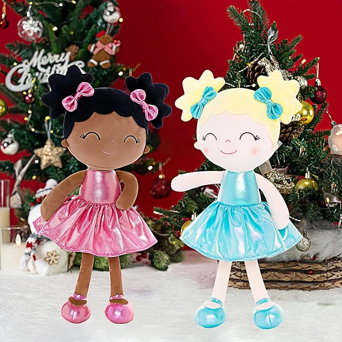 Gloveleya Baby Girl Gifts Baby Dolls Soft Doll Curvy Illusion Girl Rose Red 12inches