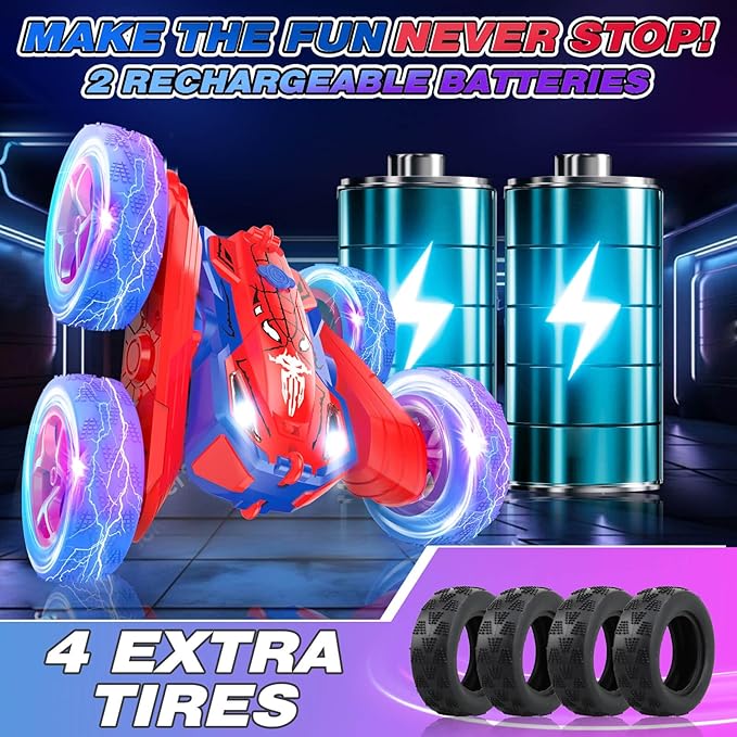 Dolanus Remote Control Car, Spider RC Cars for 3 4 5 6 7 8 10 12 Year Old Boys, Toys for Ages 8-13, Toys Boys 3-5, Gifts for Boys Kids Toddlers Birthday