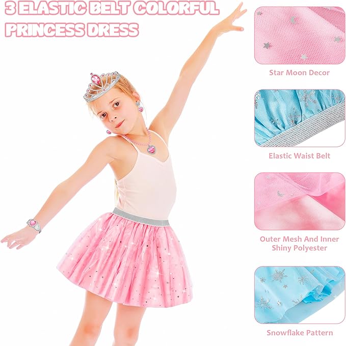 Princess Dress Up Toys & Jewelry Boutique,Girl Role Play Gifts,Kids Toys for 3-6 Years Girl Toddler B-Day Party Favors