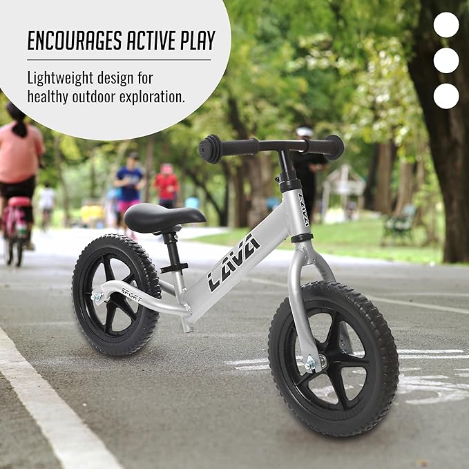 Balance Bike - Lightweight Aluminium Toddler Bike for 2, 3, 4, and 5 Year Old Boys and Girls - No Pedal Bikes for Kids with Adjustable Handlebar and Seat, EVA Tires - Training Bike