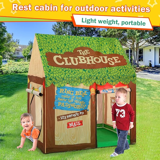 Indoor Kids Play Tents for Toddlers: with Star Lights - Cute Boys Girls Playhouse Tent Kids Fort Children Toys Tent for Christmas Birthaday