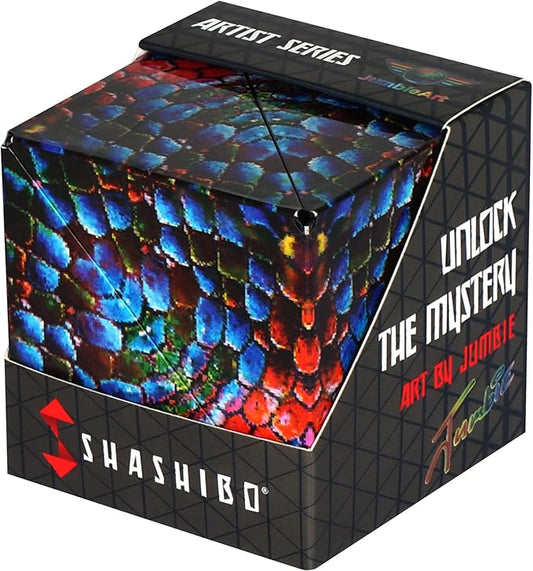 SHASHIBO Jumbie Shape Shifting Box - STEM Magnetic Fidget Cube That Transforms Into Over 70 Shapes, Download Fun in Motion Toys Mobile App (The Chameleon)